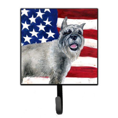 Carolines Treasures Schnauzer Patriotic Leash or Key Holder BB9662SH4